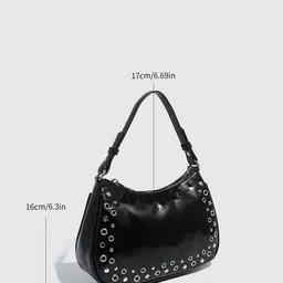 CORSICA Embellished PU Structured Hobo Bag image 5