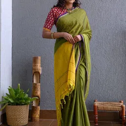 Weaves of Tradition Woven Design Pure Cotton Narayan Peth Saree-picture-16