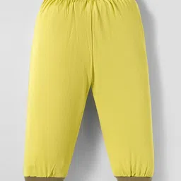 OHMS Single Jersey Knit Full Sleeves Striped & Animal Printed Co-ord Night Suits Pack of 2 - Yellow & Green image 4