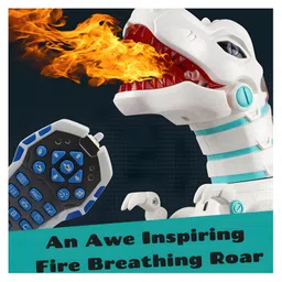 NEGOCIO RC Robot Dinosaur Intelligent Educational Dancing Singing Missiles Launching Water Mist Spraying toy for kids - PACK OF 1- COLOR MAY VARY image 4