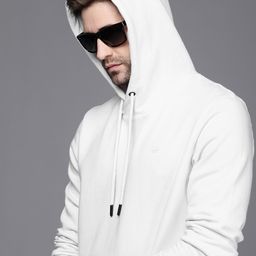 WROGN Men White Hooded Sweatshirt-picture-28