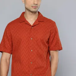 Levis Relaxed Fit Opaque Self Design Textured Pure Cotton Casual Shirt-picture-34