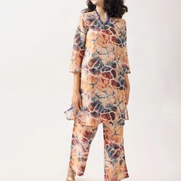 KALINI Women Printed A-Line Dress image 4