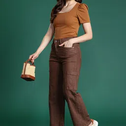 DressBerry Women Straight Fit Coloured Jeans-picture-28