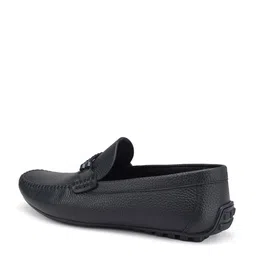 ROSSO BRUNELLO Men Textured Leather Driving Shoes image 3