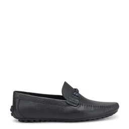 ROSSO BRUNELLO Men Textured Leather Driving Shoes image 4