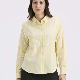 Pepe Jeans Yellow Cotton Regular Fit Striped Shirt-picture-35