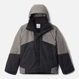 Columbia Kids Boys Black OmniHeat Reflective Bugaboo III Fleece Interchangeable Jacket-image-55