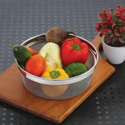 HAZEL Silver Stainless Steel Strainer Basket Without Handle (Dia: 16.5 cm)-picture-14