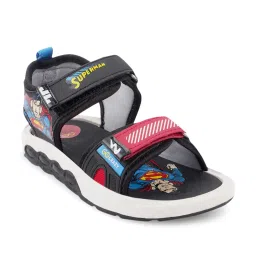 Campus Kids Black & Red Floater Sandals image 2