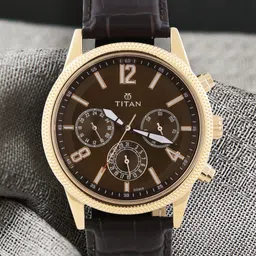 Titan Men Leather Straps Analogue Chronograph Watch NL1734WL01-picture-15