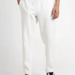 Forever 21 White Regular Fit Trackpants image 1