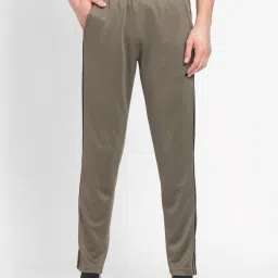 Adidas Green Regular Fit Striped Sports Trackpants image 1