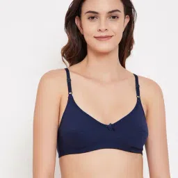 Clovia Navy Non Wired Non Padded Full Coverage Bra-picture-22