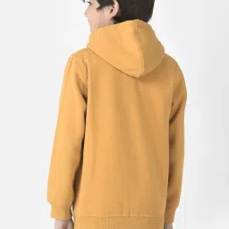 Crimsoune Club Kids Mustard Regular Fit Full Sleeves Sweatshirt image 2