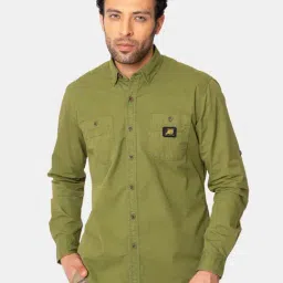 Royal Enfield Olive Regular Fit Shirt-picture-34