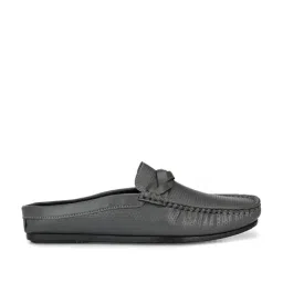 El Paso Men's Grey Mule Shoes-image-40