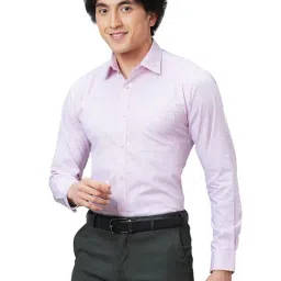 Raymond Light Red Slim Fit Printed Shirt image 3