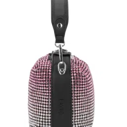 LAVIE LUXE Pink Ombre Embellished Extra Small Satchel image 3
