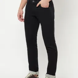 Cantabil Black Cotton Regular Fit Jeans image 3
