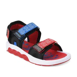 Campus Kids Black & Red Floater Sandals image 2