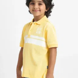 Nauti Nati Boys Yellow Cotton Graphic Print T-Shirt-picture-37