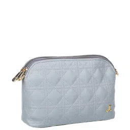 Mochi Blue Textured Medium Sling Handbag image 5