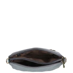 Mochi Blue Textured Medium Sling Handbag image 4