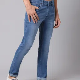 Cantabil Blue Cotton Regular Fit Jeans image 4