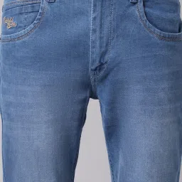 Cantabil Blue Cotton Regular Fit Jeans image 5