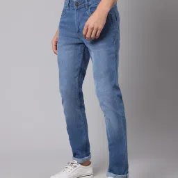 Cantabil Blue Cotton Regular Fit Jeans image 3