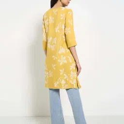 Rangmanch by Pantaloons Ochre Printed Kurta image 2