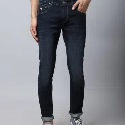 Cantabil Blue Cotton Regular Fit Jeans image 1