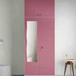 Godrej Interio Slimline Dusty Rose Metal 2 Door Almirah image 1