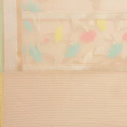 Banarasi Silk Works Beige Woven Saree with Blouse image 4