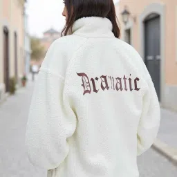 Bewakoof White Printed Jacket image 1