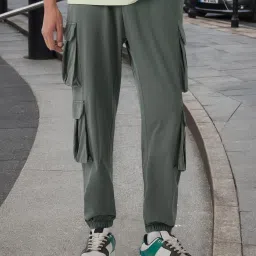 Bewakoof Grey Loose Fit Joggers image 1