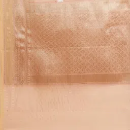 Banarasi Silk Works Beige Woven Saree with Blouse image 4