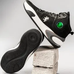 Red Tape Men's Hustle Collection Black Ankle High Sneakers image 1