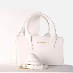 Allen Solly Pink Solid Medium Handbag image 1