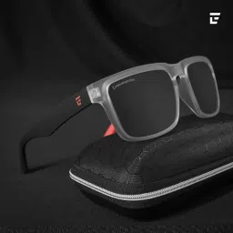 Eyewearlabs Outlaws Black UV Protection Rectangular Unisex Sunglasses image 1