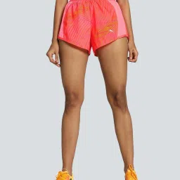 Puma Pink Color-Block Sports Shorts image 1