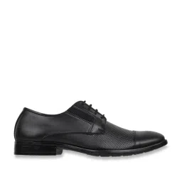 Carlton London Men's Black Derby Shoes image 1