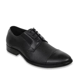 Carlton London Men's Black Derby Shoes image 2