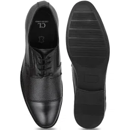 Carlton London Men's Black Derby Shoes image 3