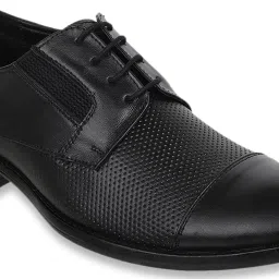 Carlton London Men's Black Derby Shoes image 4