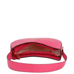 KLEIO Pink Textured Medium Hobo Handbag image 4