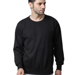 Vimal Jonney Navy Blue & Black Regular Fit Sweatshirts - Pack of 2 image 4