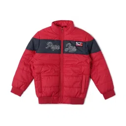 Pepe Jeans Kids Red Regular Fit Full Sleeves Jacket image 1