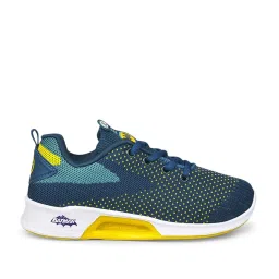 Campus Kids Navy & Lemon Yellow Running Shoes image 1